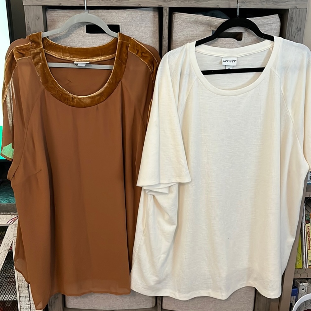 Two 4x Ava & Viv tops Both EUC!